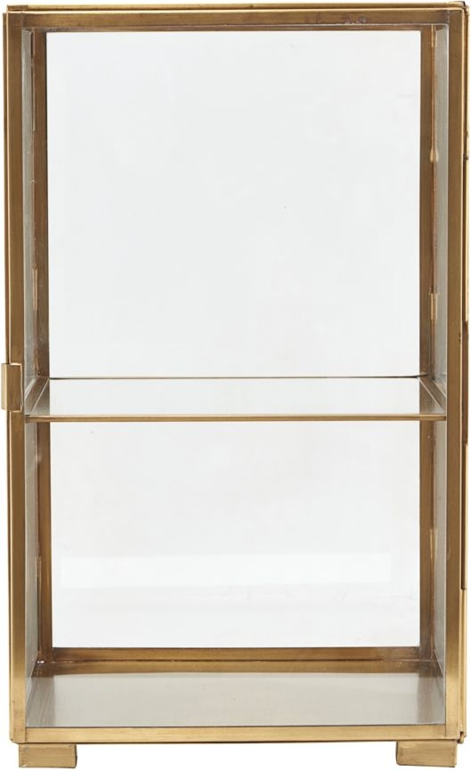 Displayboks House Doctor Principal   Glas Med Messingramme H41ã B25ã D25 Cm