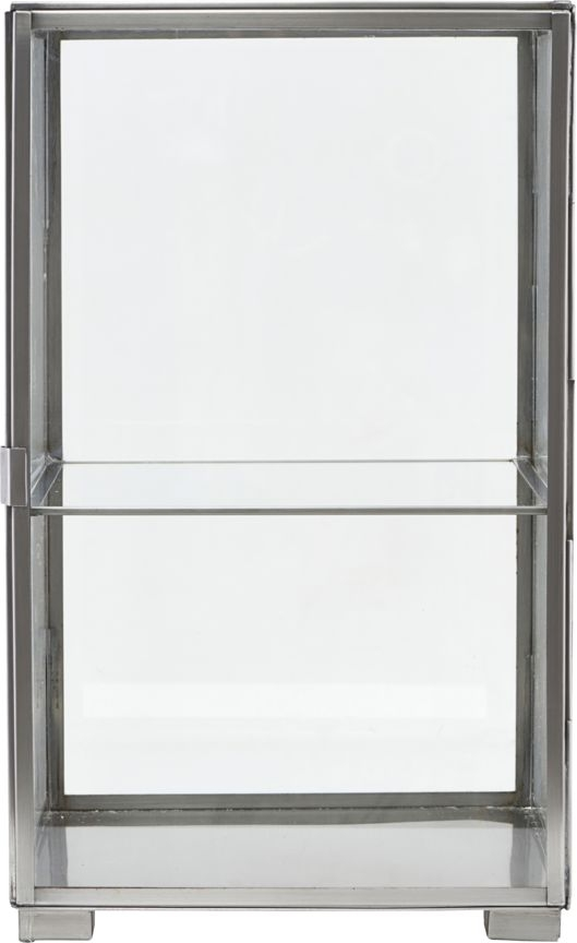 Displayboks House Doctor Principal   Glas Og Zinkfarvet Rustfrit Stål 41ã 25ã 25 Cm