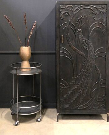Duke Rullebord Med To Hylder   Metal
