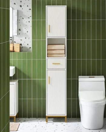 Elegant Højskab  Pladsbesparende  L30xb30xh170cm  Hvid