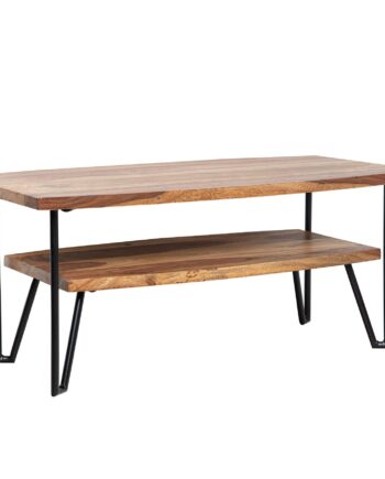 Elegant Og Stilfuldt Sofabord  Moderne Og Industrielt Look  90x50x40 Cm  Brun