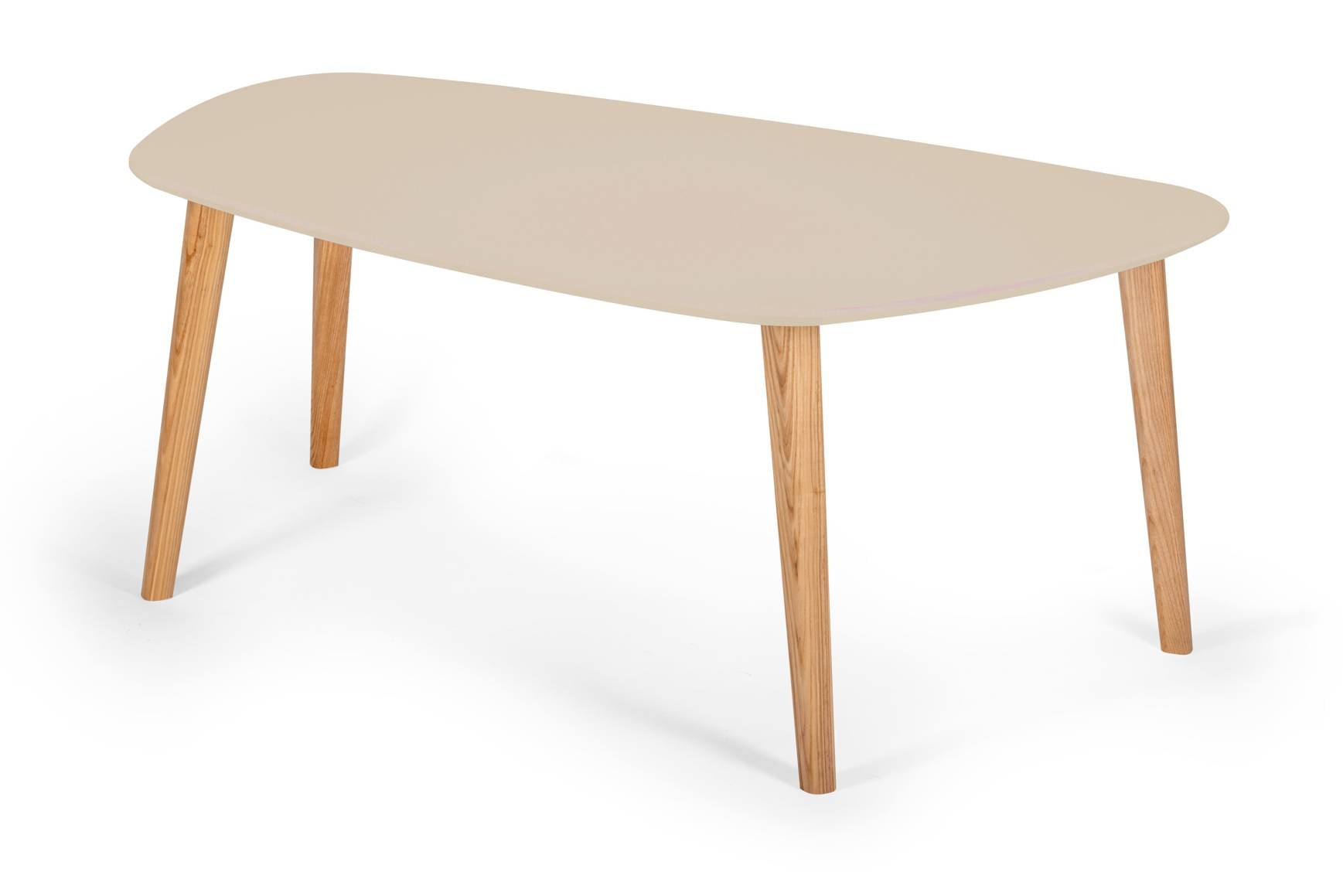 Endocarp Sofabord 110x66x45cm Brun Beige   Asketræ