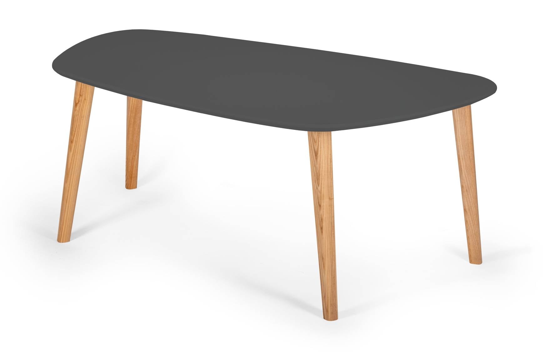 Endocarp Sofabord 110x66x45cm Grafit Asketræ