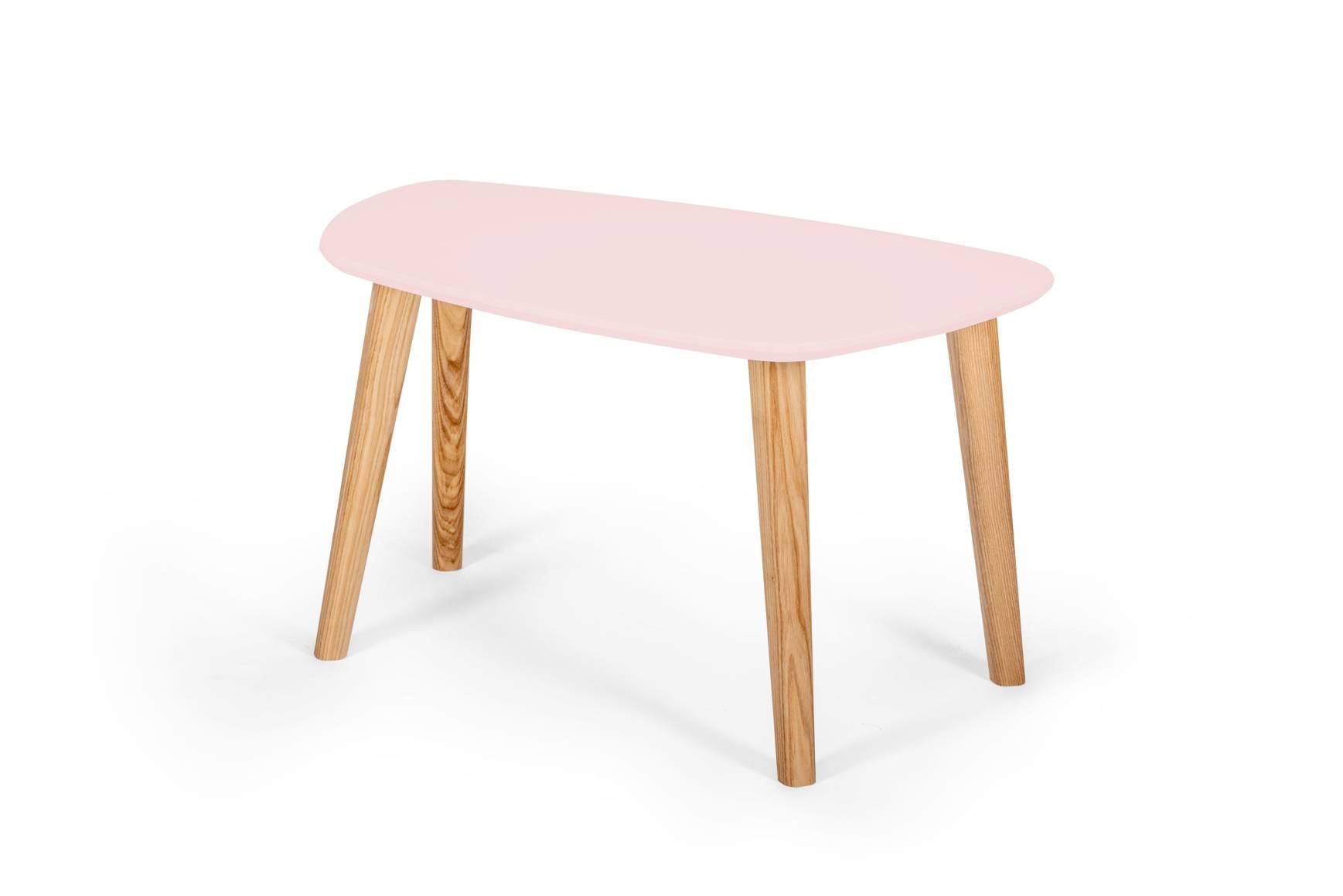 Endocarp Sofabord 68x41x40cm Powderpink   Asketræ