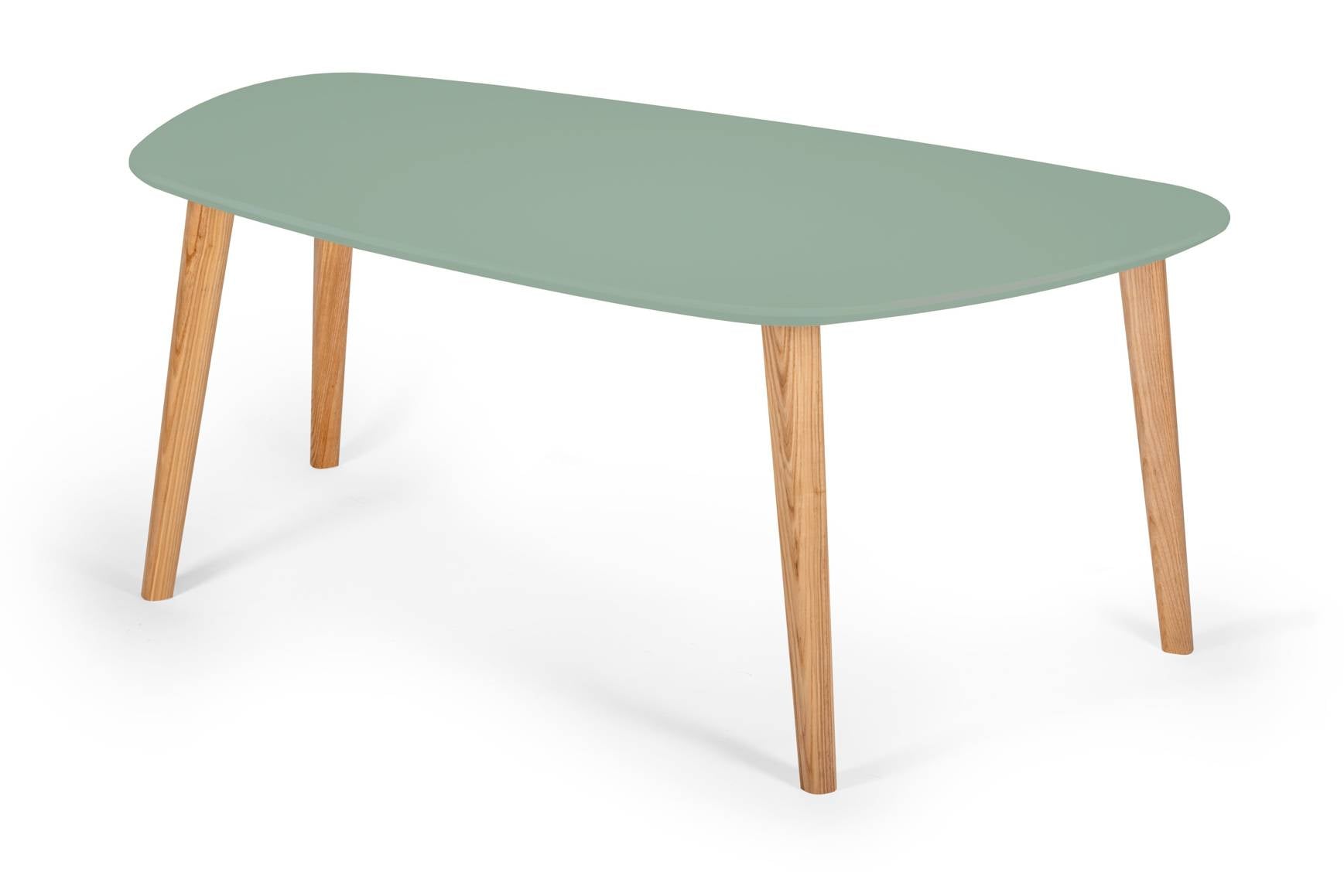 Endocarp Sofabord 110x66x45cm Salviegrøn   Asketræ