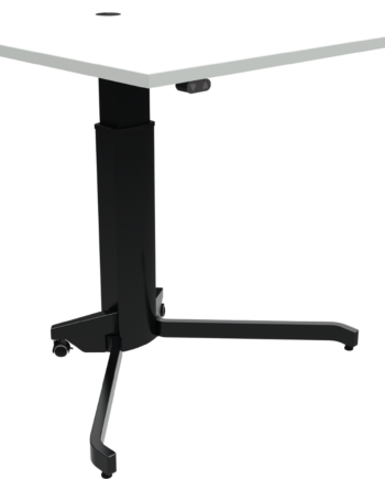 Enkeltben Hæve-sænkebord Zennord Aerotable Firkantet Hvid Sort Højdejusterbar 68-120 Cm Mfc