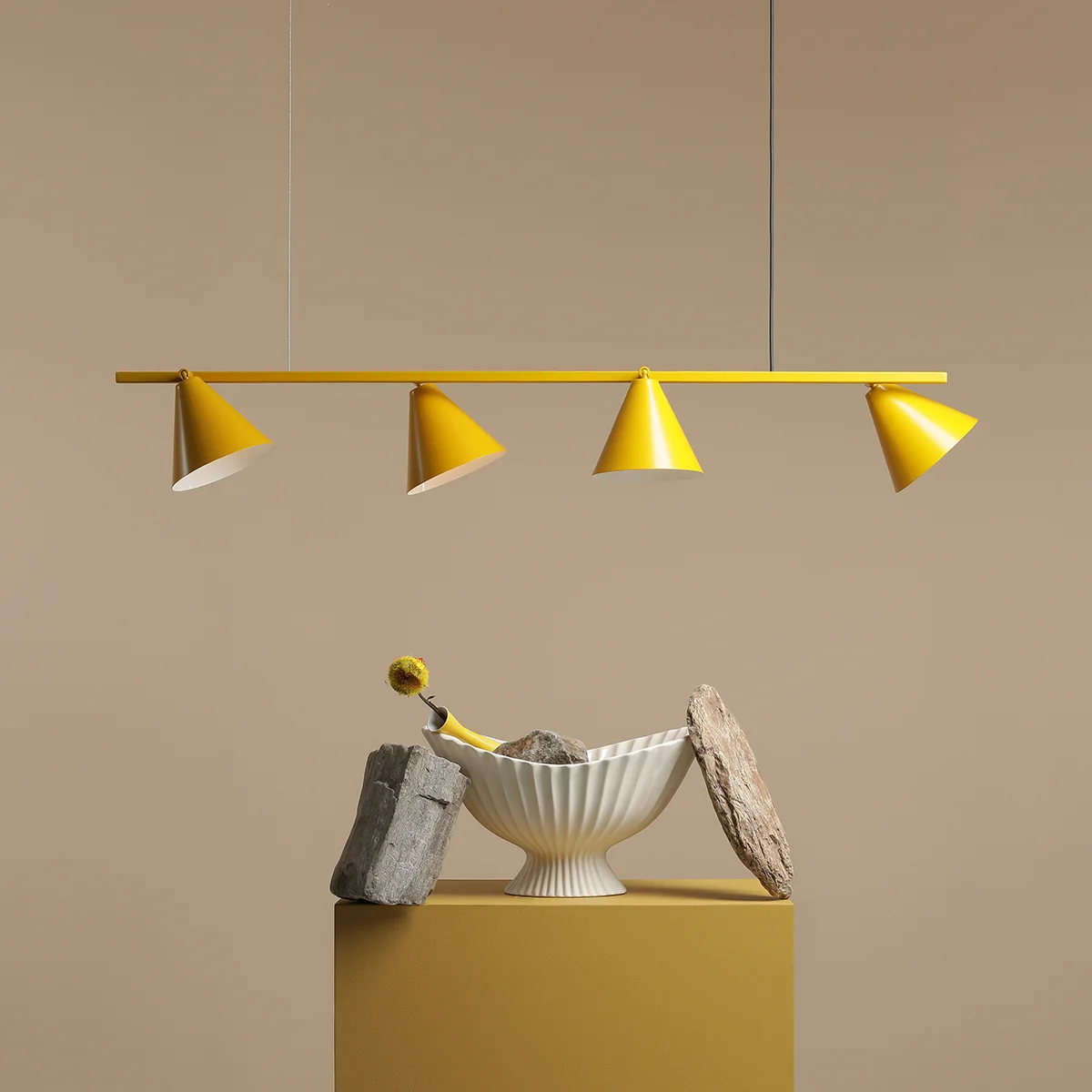 Frigg Loftlampe Sennepsgul Metal