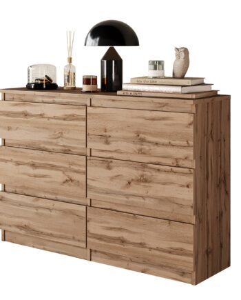 Gabriel Kommode   Skænk Med   Skuffer Wotan Eg H71cm B100cm D33cm