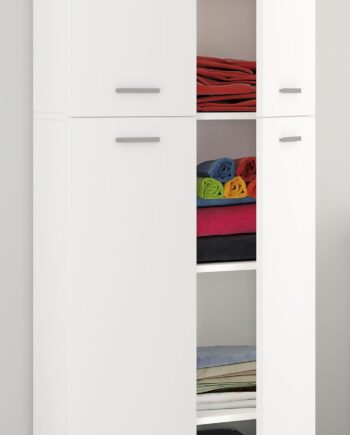 Garderobeskab   Multi-funktionsskab     184      60      39 Cm  Hvid