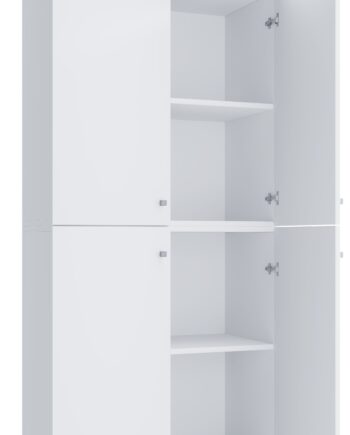 Garderobeskab  Quot Lona Xxl Quot  223   70   39 Cm  Hvid