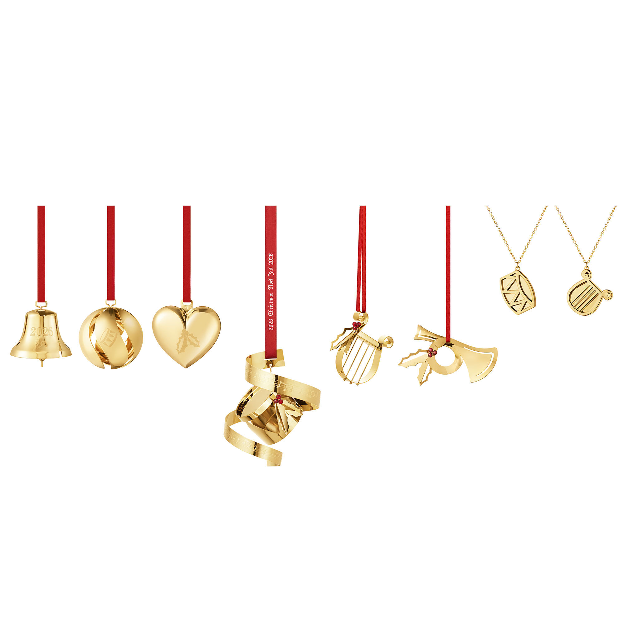 Georg Jensen Classic Christmas 2026 Pyntesæt Guld