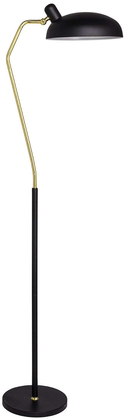 Gulvlampe Bloomingville Ivory   Sort Jern Med Guldbelægning 28ã 150 Cm