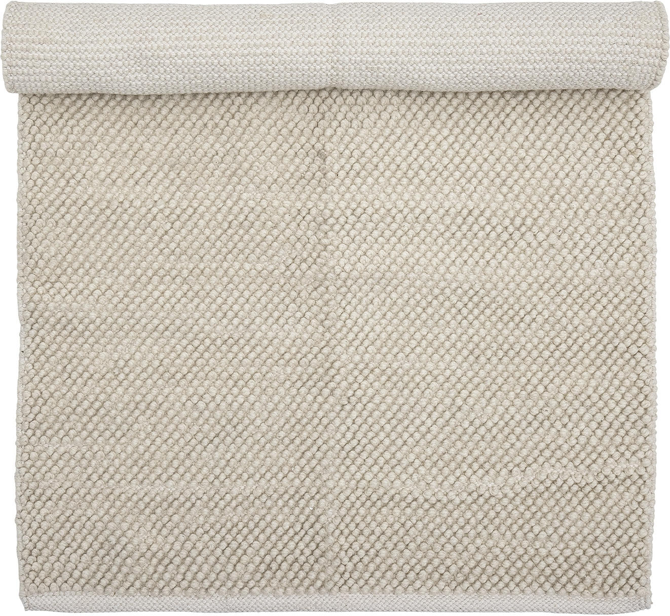 Gulvtæppe Bloomingville Madeleine   Hvid Uld 90x150 Cm