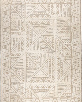 Gulvtæppe Studio White Cuzco 230ã 160 Cm Perlemor Håndlavet Polyester Med Bomuldsbagside