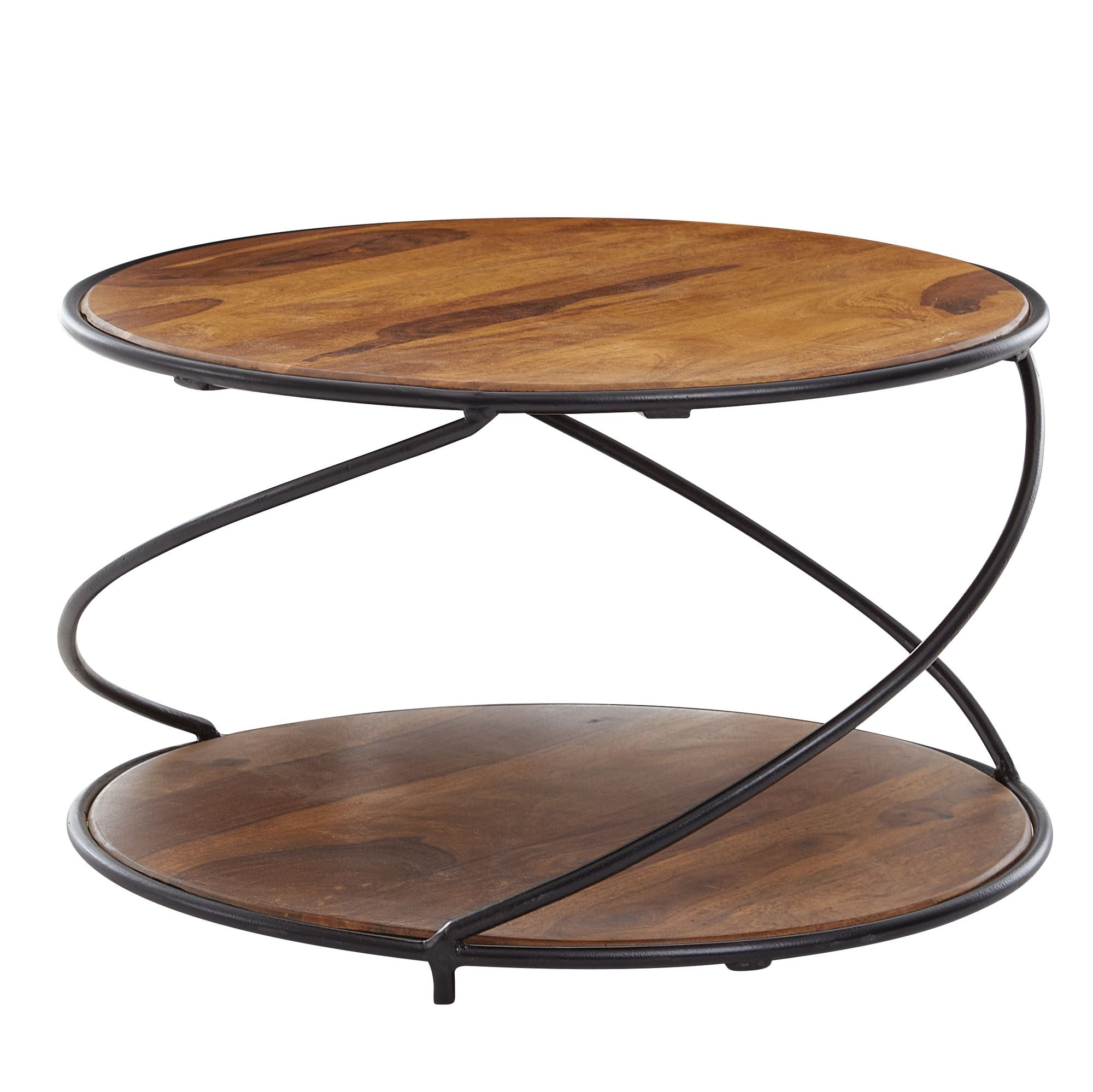 Håndlavet Sofabord   Massivt Træ  58x58x35 Cm  Brun