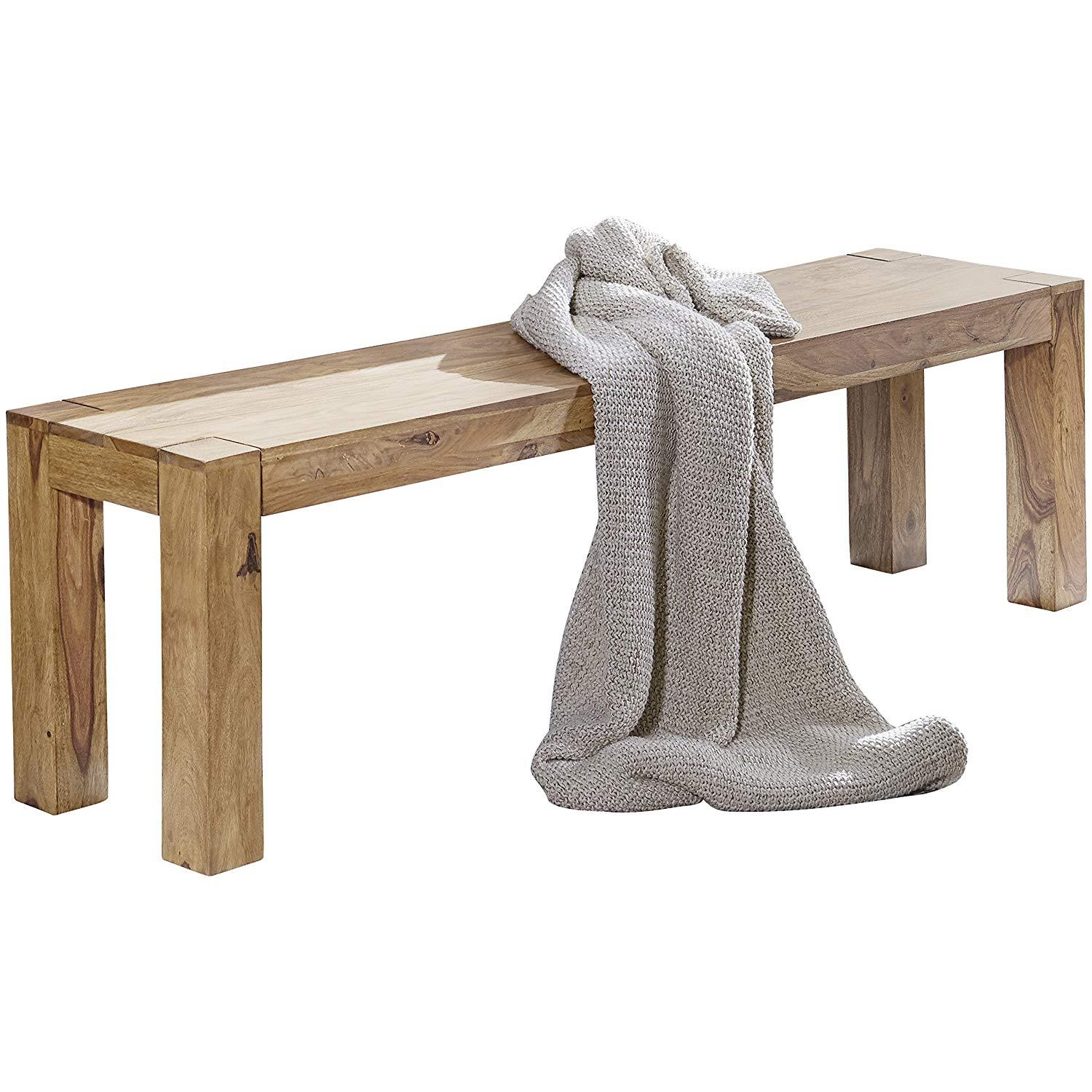 Håndlavet Spisebordsbænk   Fscâ -certificeret Træ  Landligt Look  120   35 Cm