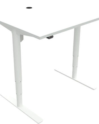 Hæve- Sænkebord Firkantet Zennord Comfortzone Skrivebord 100x80 Cm Hvid