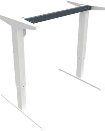 Hæve- Sænkebordstel Zennord Adaptdesk Hvid Justerbar Ramme 68-118 Cm Robust Metal