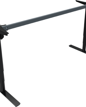 Hæve- Sænkebordstel Zennord Comfortzone Sort Metal 65-125 Cm Højde 172ã 68 Cm