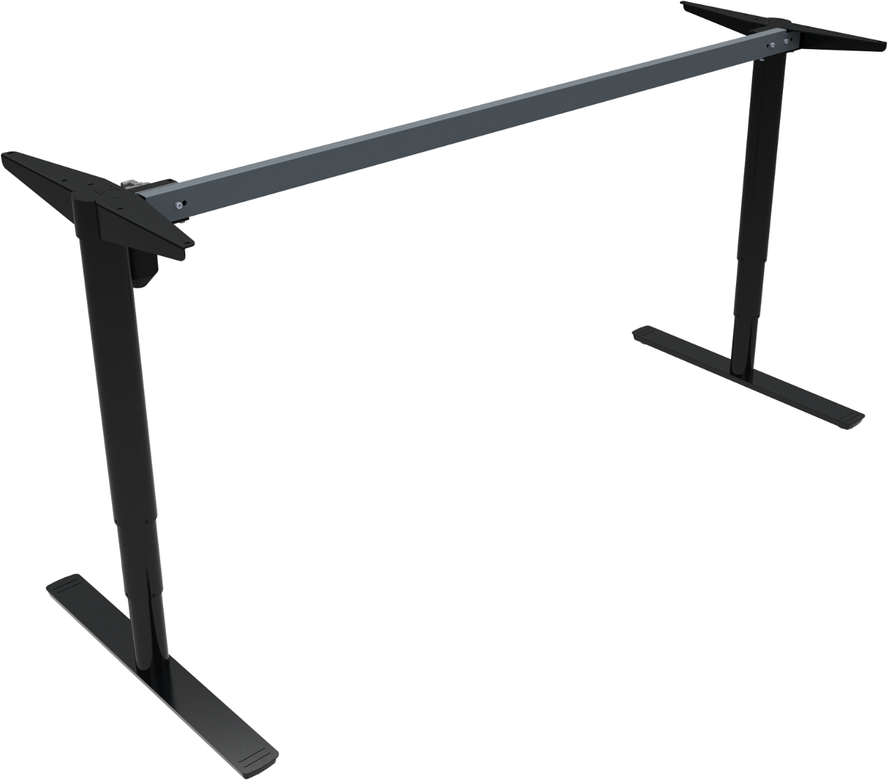 Hæve- Sænkebordstel Zennord Comfortzone Sort Metal 65-125 Cm Højde 172ã 68 Cm