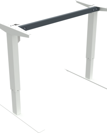 Hæve- Sænkebordstel Zennord Updown Hvidt Metal 68-118 Cm Ergonomisk Højdejustering Bæredygtigt