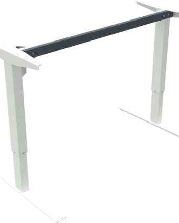 Hæve- Sænkebordstel Zennord Updown   Hvidt Metal  -ben  Justerbar Højde 68-118 Cm  Høj Løftekapacitet