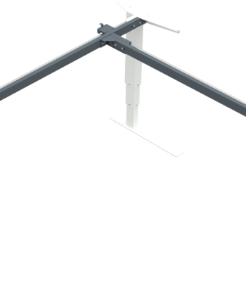 Hæve- Sænkebordstel Zennord Versastand Elektrisk Justerbart Metal Hvid 57-122 Cm