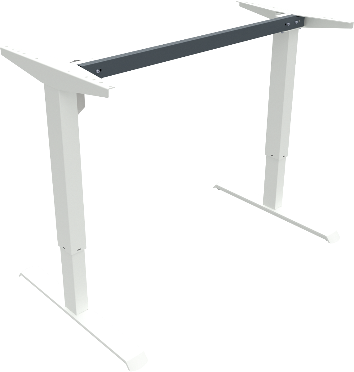 Hæve- Sænkestel Til Skrivebord Zennord Adaptdesk Hvid Metal Justerbart 68-118 Cm