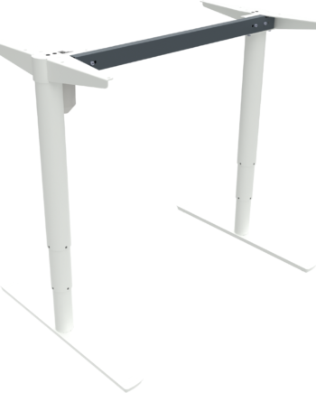Hæve- Sænkestel Til Skrivebord Zennord Comfortzone Hvidt Metal Justerbar Højde 65-125 Cm