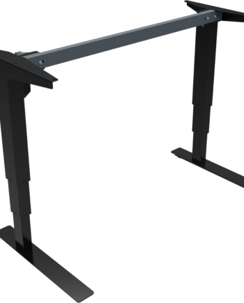 Hæve- Sænkestel Til Skrivebord Zennord Versastand Sort Metal Open Frame Justerbar 57-122 Cm