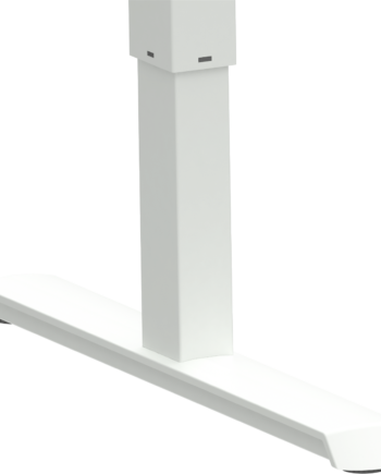 Hæve- Sænkestel Zennord Adaptdesk Bordstel   Hvidt Metal Med Teleskopisk Bredde 132-172 Cm Og Højdejustering 68-118 Cm