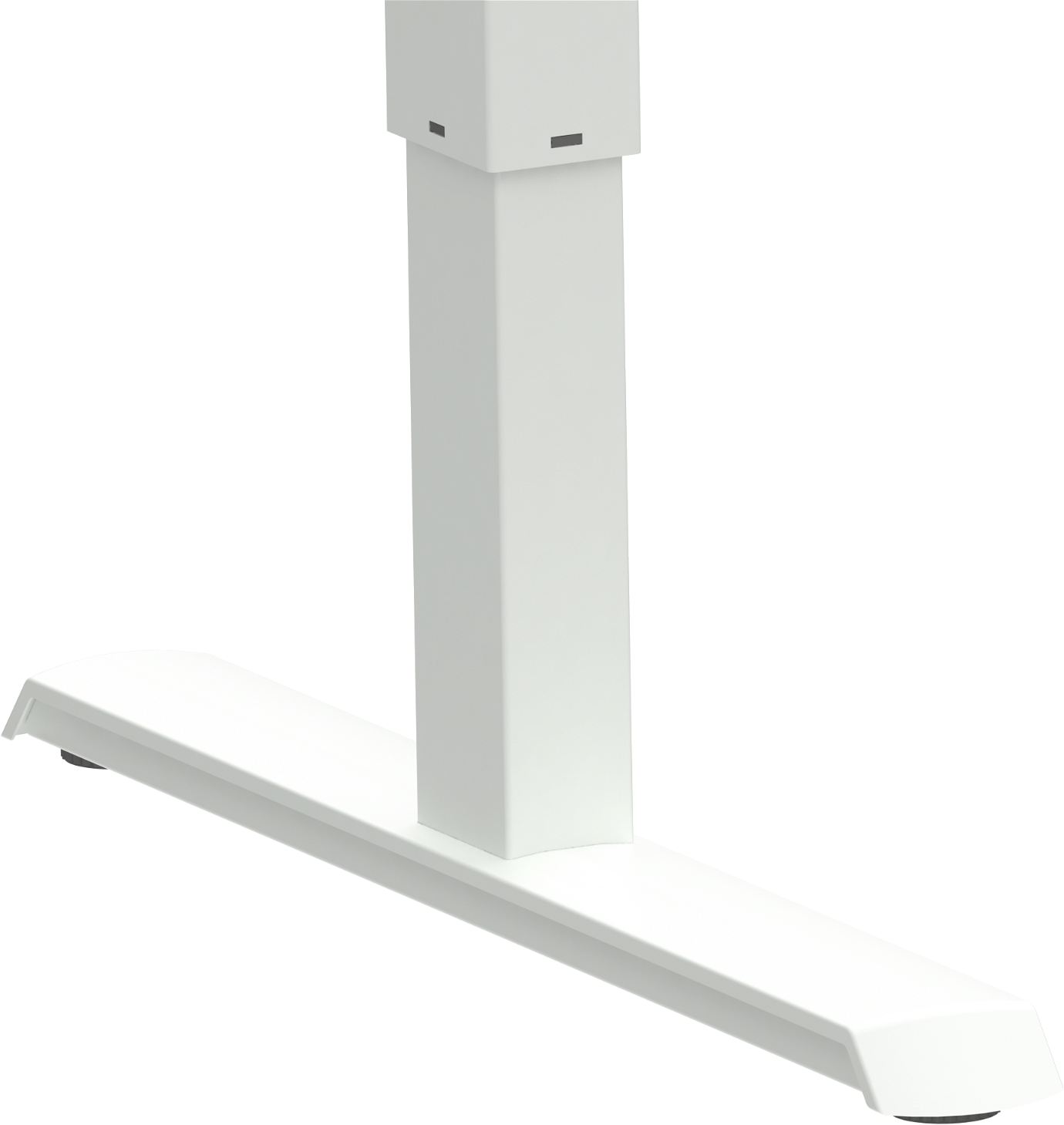 Hæve- Sænkestel Zennord Adaptdesk Bordstel   Hvidt Metal Med Teleskopisk Bredde 132-172 Cm Og Højdejustering 68-118 Cm