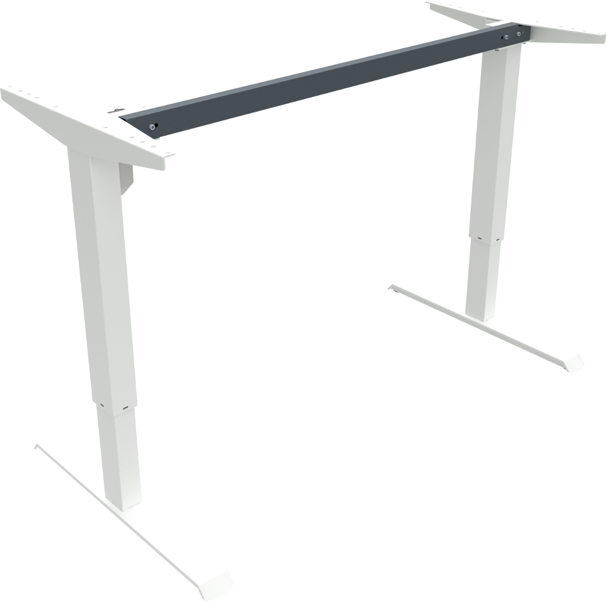 Hæve- Sænkestel Zennord Adaptdesk Hvid Metal Justerbar 68-118 Cm