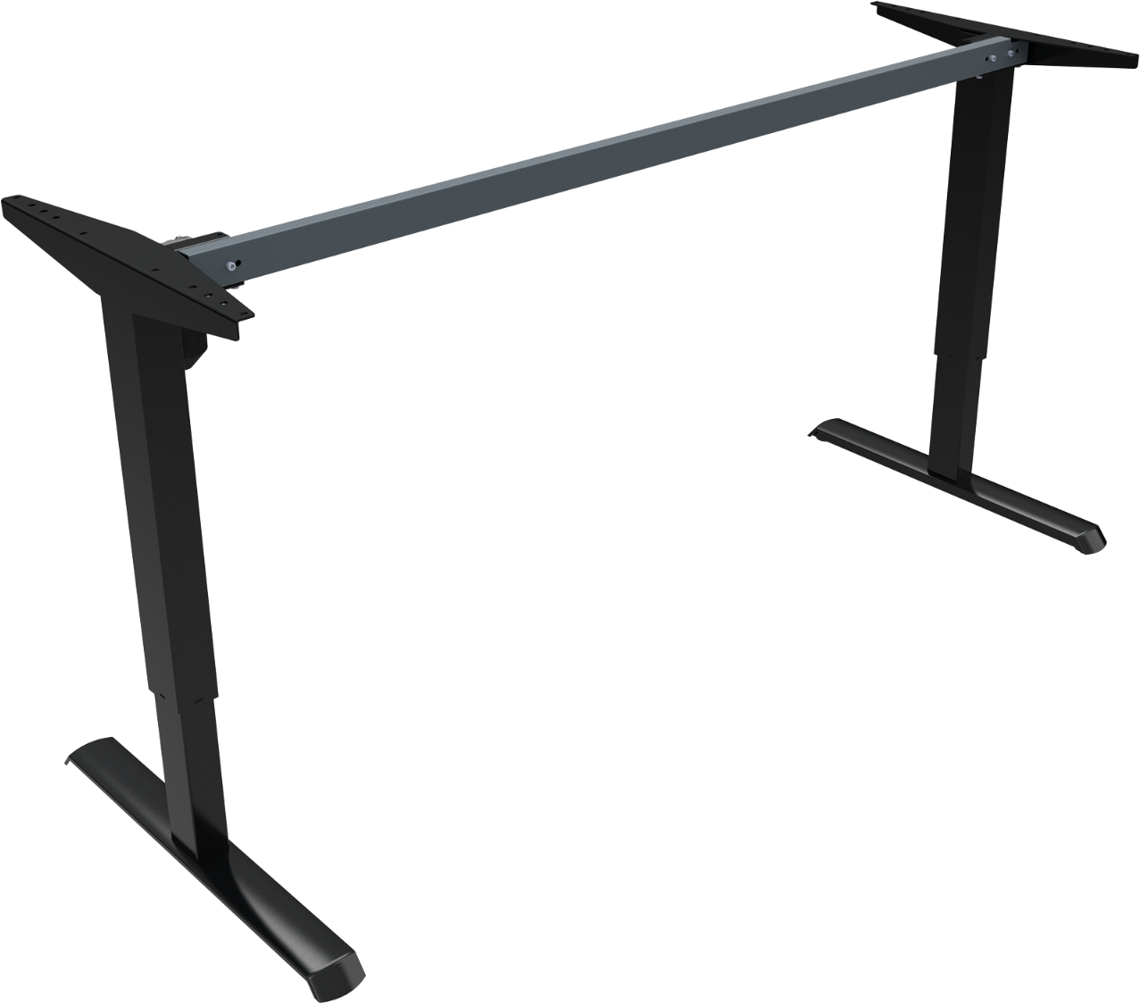 Hæve- Sænkestel Zennord Adaptdesk   Sort Metal   Højdejusterbart 68-118 Cm  Hurtig Montering  En527 Tã  -certificeret