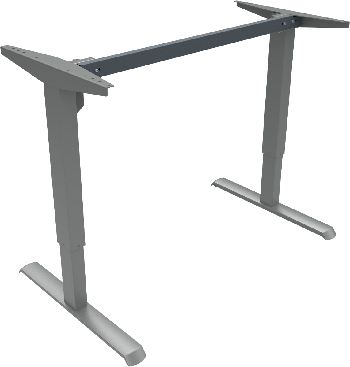 Hæve- Sænkestel Zennord Adaptdesk Robust Metalstel Sølv Justerbar 68-118 Cm