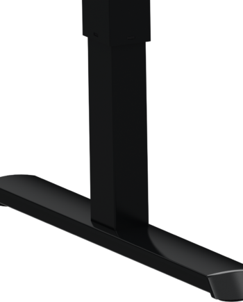 Hæve- Sænkestel Zennord Adaptdesk Skrivebordstel Sort Metal 132-172 Cm