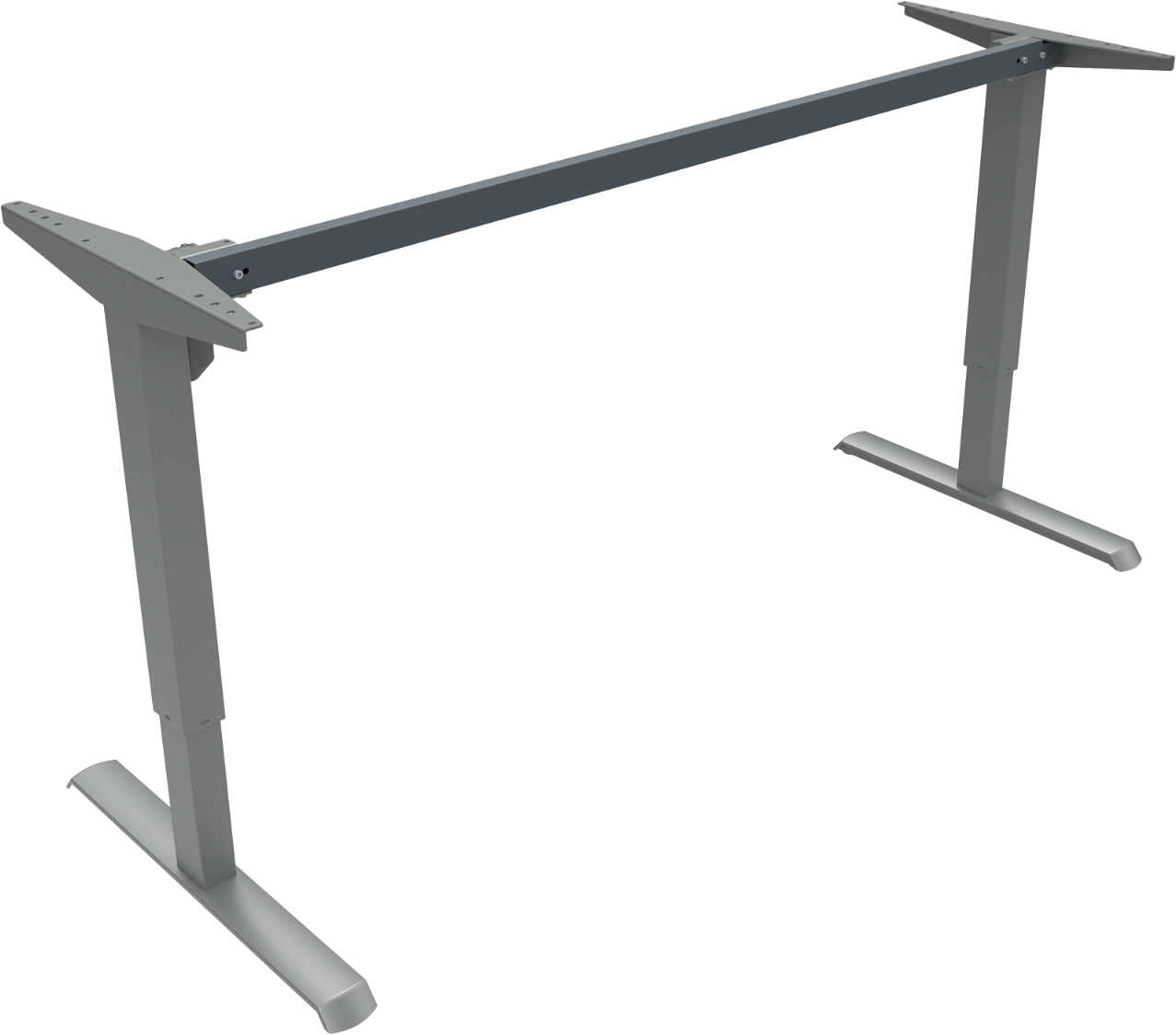 Hæve- Sænkestel Zennord Adaptdesk Sølv Metal Med Justerbar Højde 68-118 Cm Hurtig Samling   Min En527 Tã   Testet