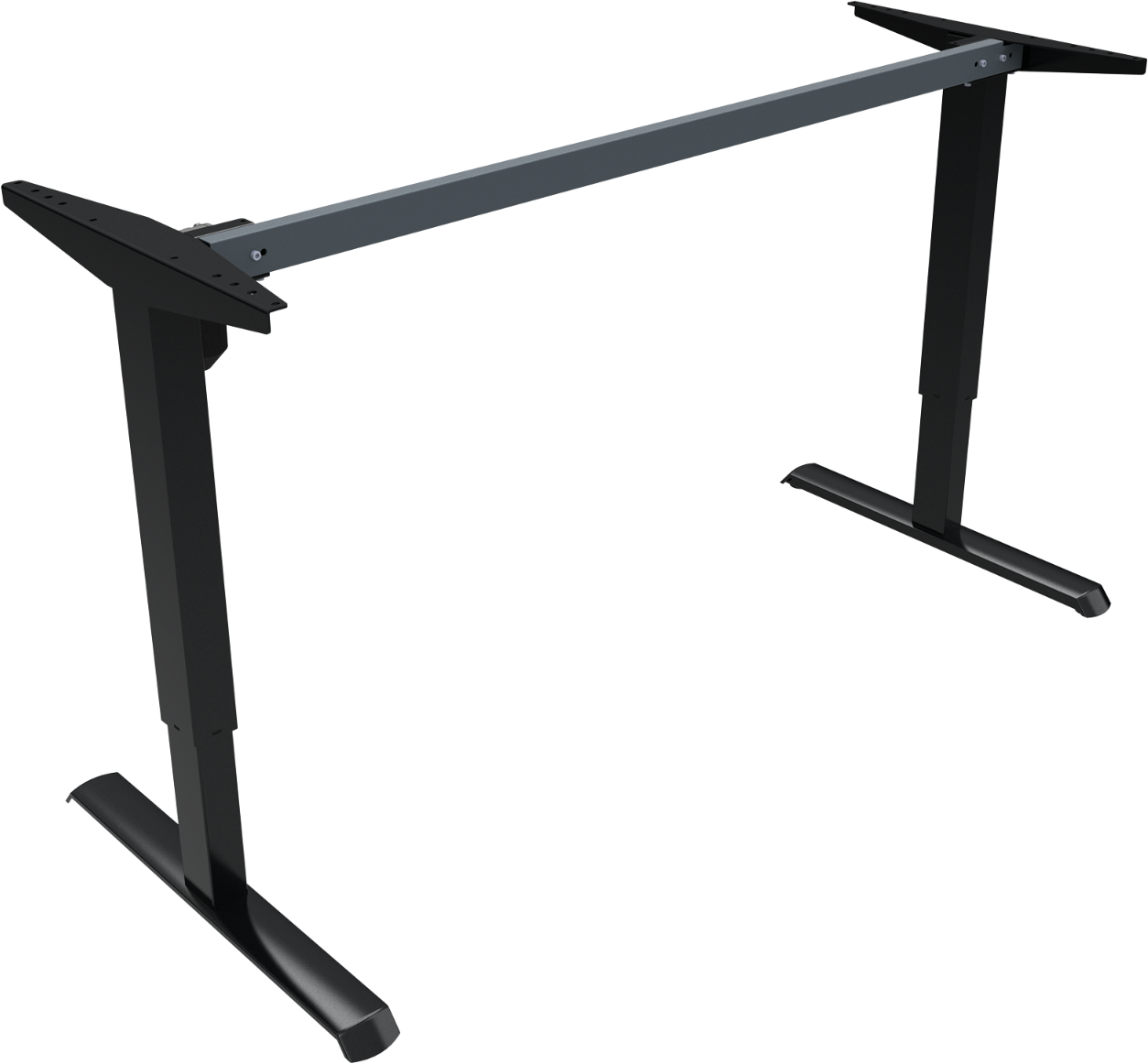 Hæve- Sænkestel Zennord Adaptdesk Sort Metal Justerbar Højde 68-118 Cm