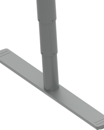 Hæve- Sænkestel Zennord Comfortzone Bordstel 65 125 Cm Højde 132 172 Cm Bredde Sølv Metal