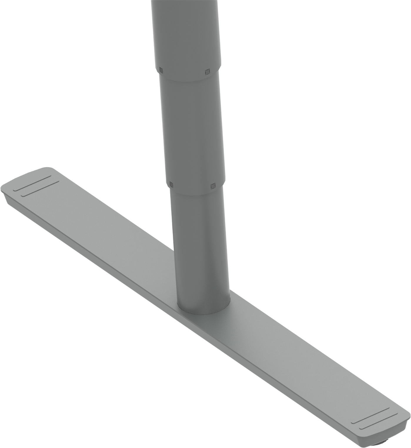 Hæve- Sænkestel Zennord Comfortzone Bordstel 65 125 Cm Højde 132 172 Cm Bredde Sølv Metal