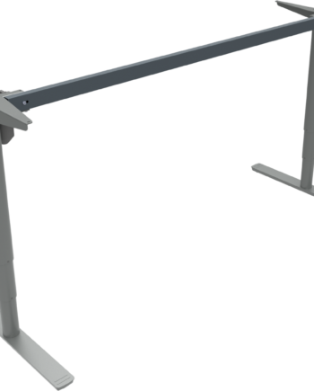 Hæve- Sænkestel Zennord Comfortzone 65-125 Cm Højdejustering Sølv Metal Skrivebordsstel