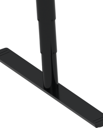 Hæve- Sænkestel Zennord Comfortzone Ergonomisk Justerbart Bordstel Sort Metal H65-125   B132-172 Cm