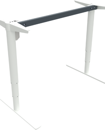 Hæve- Sænkestel Zennord Comfortzone Hvidt Metal 65-125 Cm Justerbar Ergonomisk Bordstel