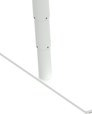 Hæve- Sænkestel Zennord Comfortzone   Justérbar Højde 65-125 Cm  Længde 132-172 Cm  Hvid Metal