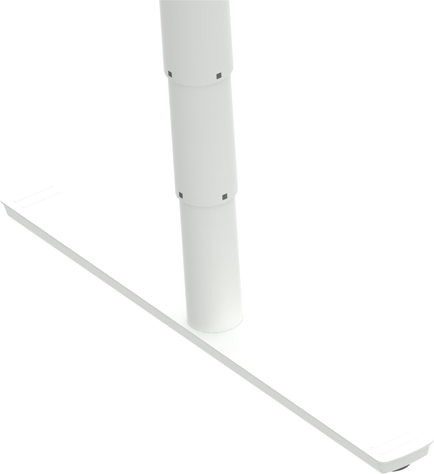 Hæve- Sænkestel Zennord Comfortzone   Justérbar Højde 65-125 Cm  Længde 132-172 Cm  Hvid Metal