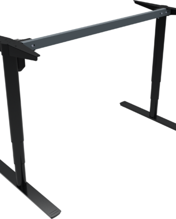 Hæve- Sænkestel Zennord Comfortzone Sort Metal H65-125 Cm   Ergonomisk Justerbart Bordstel