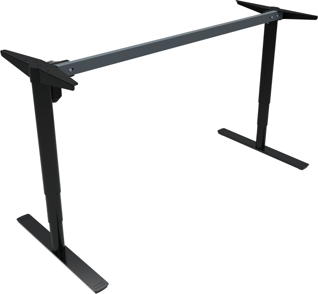 Hæve- Sænkestel Zennord Comfortzone Sort Metal Justerbart H65-125 B68 L152 Cm