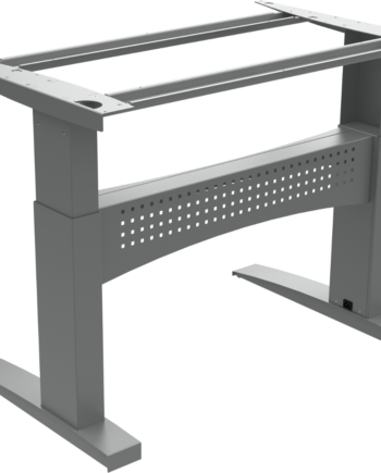 Hæve- Sænkestel Zennord Flexdesk Elektrisk Sølv 65-122 Cm Højdejustering Bosch-motor 150 Kg Kapacitet Med Kabelbakke