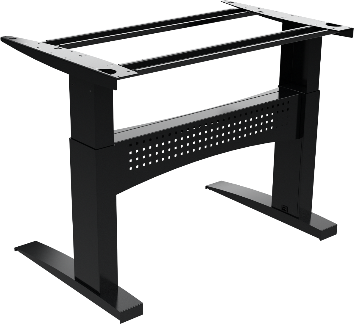 Hæve- Sænkestel Zennord Flexdesk   Sort Metal Med Bosch-motor 65-122 Cm