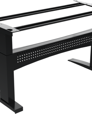 Hæve- Sænkestel Zennord Flexdesk Sort Metalstel Med Bosch-motor Og Kabelføring  Højde 65-122 Cm  150 Kg